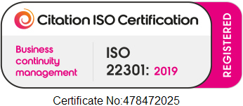ISO Certificate 22302-2019 image badge